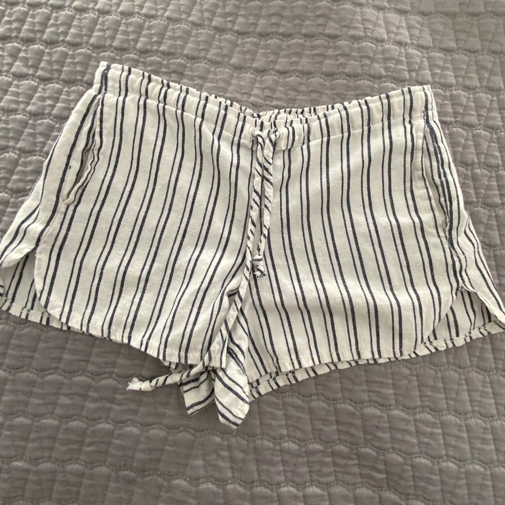 Brandy Melville Striped Blue & White Shorts OS